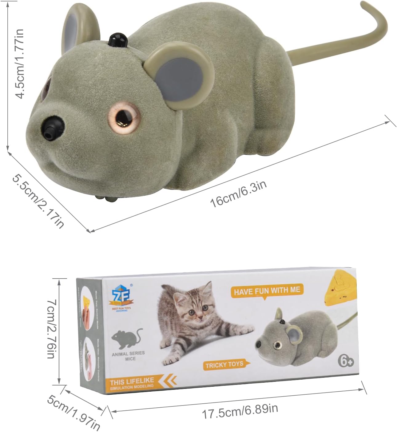 PawFun™ - Interactive Mouse Toy