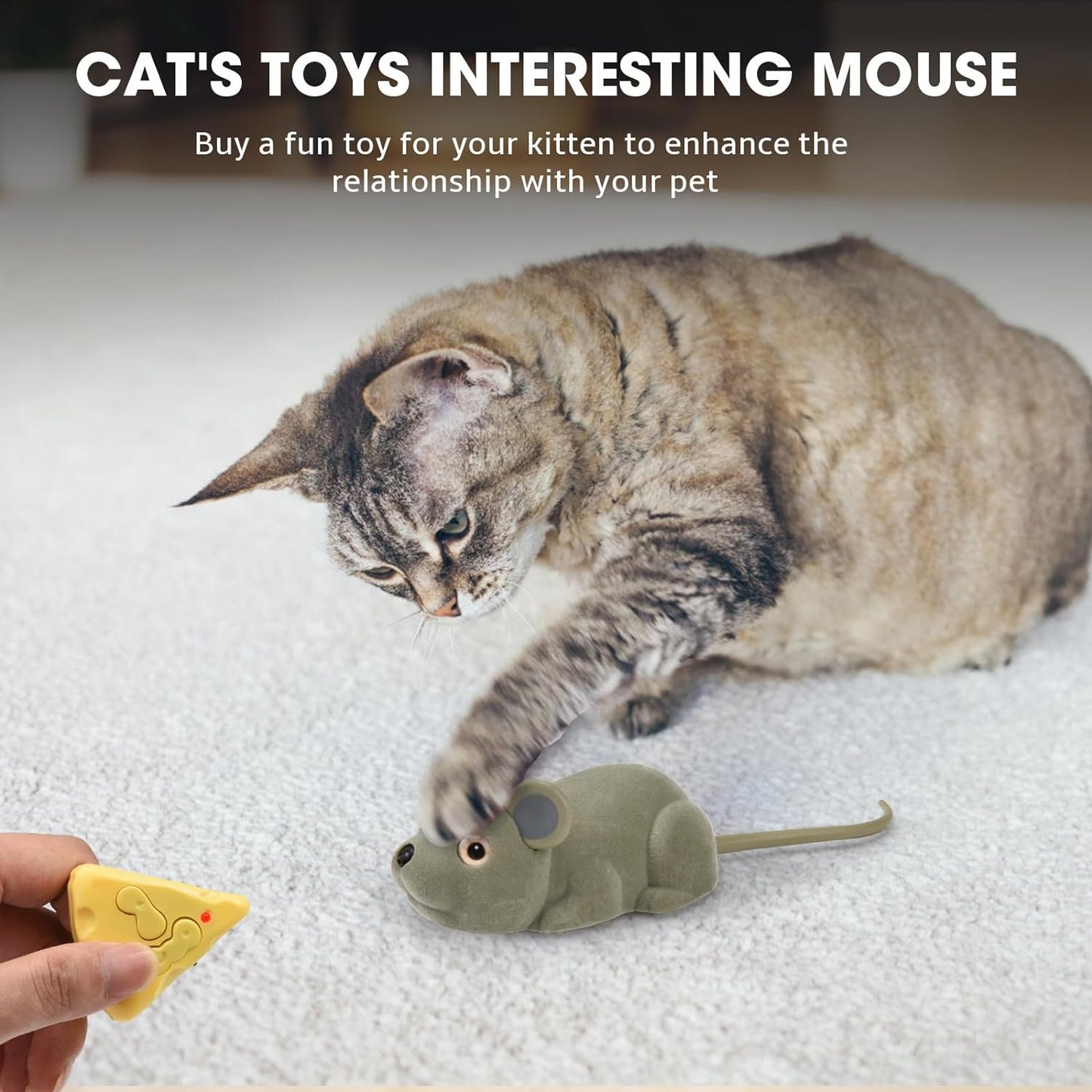 PawFun™ - Interactive Mouse Toy