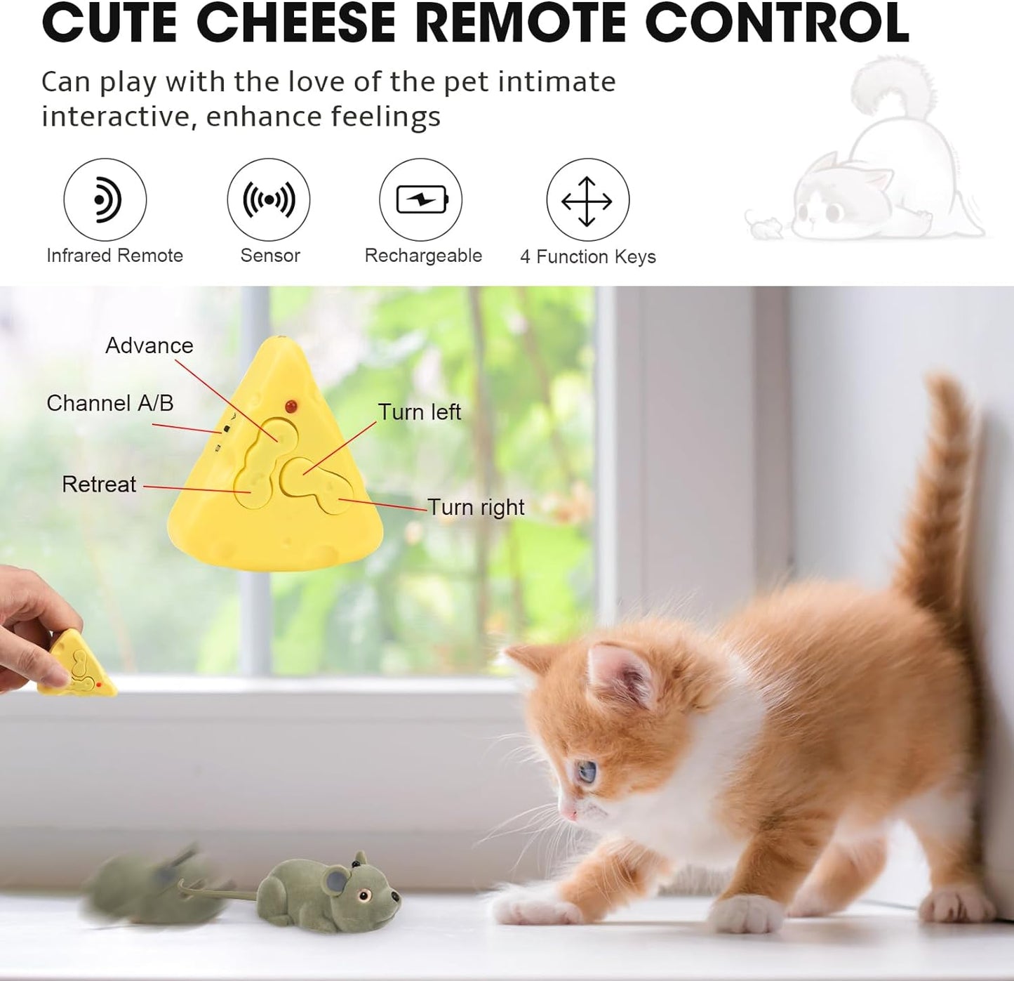 PawFun™ - Interactive Mouse Toy