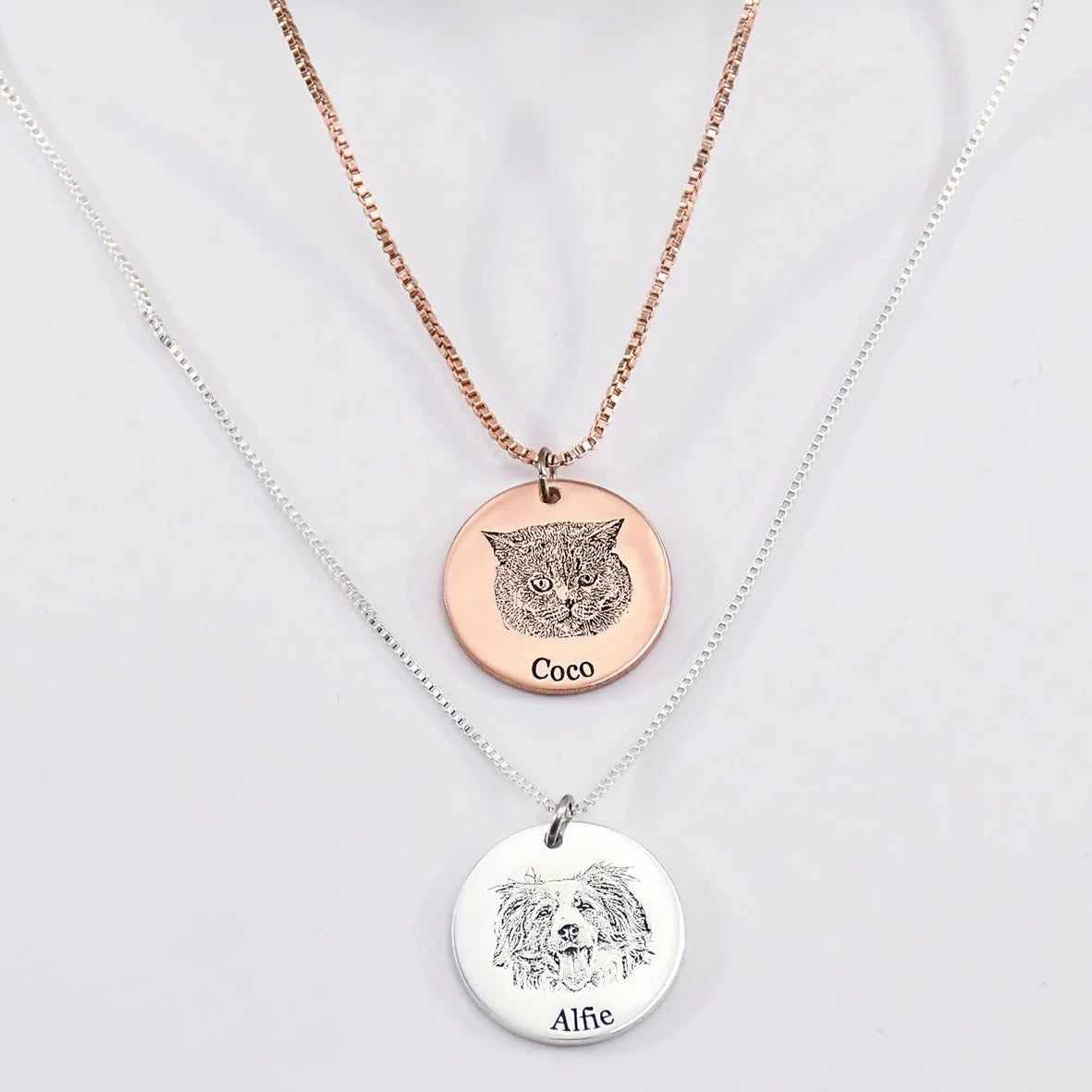 Personalized Pet Portrait Necklace