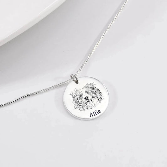 Personalized Pet Portrait Necklace